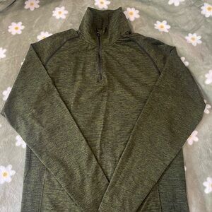 Alphalete Zenith Heather green Quarter Zip Pullover Sweatshirt